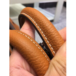 Replica Hermes Gray Felt Tan Leather Birkin 40 Bag