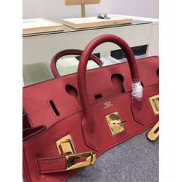 Replica Hermes Gray Felt Burgundy Leather Birkin 40 Bag