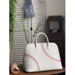 Replica Hermes White Baseball Stitch Bolide 45 Bag