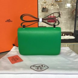 Replica Hermes Green Constance 24 Palladium Hardware Bag