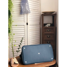 Replica Hermes Navy Blue Baseball Stitch Bolide 45 Bag