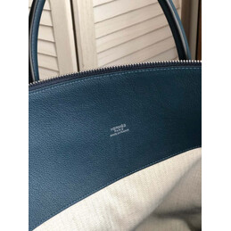 Replica Hermes Navy Blue Baseball Stitch Bolide 45 Bag