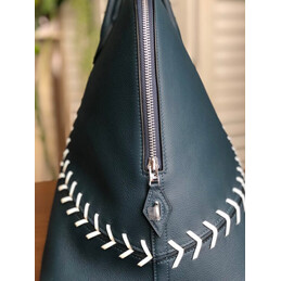 Replica Hermes Navy Blue Baseball Stitch Bolide 45 Bag