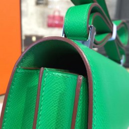 Replica Hermes Green Constance 24 Palladium Hardware Bag