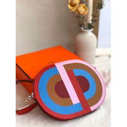 Replica Hermes Pink Red Multicolor In The Loop To Go Pouch