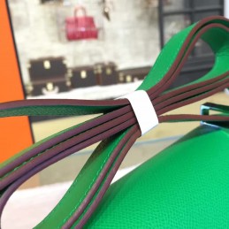 Replica Hermes Green Constance 24 Palladium Hardware Bag