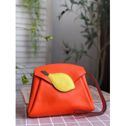Replica Hermes Orange Lemon Charm Hermail Tutti Frutti Pouch