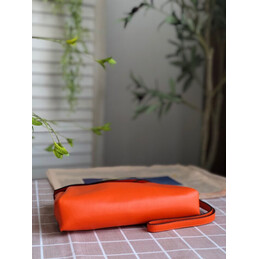Replica Hermes Orange Lemon Charm Hermail Tutti Frutti Pouch