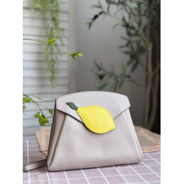 Replica Hermes White Lemon Charm Hermail Tutti Frutti Pouch