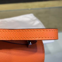 Replica Hermes Orange Constance 24 Palladium Hardware Bag