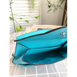 Replica Hermes Turquoise Lemon Charm Hermail Tutti Frutti Pouch