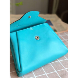 Replica Hermes Turquoise Lemon Charm Hermail Tutti Frutti Pouch