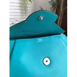 Replica Hermes Teal Lemon Charm Hermail Tutti Frutti Pouch