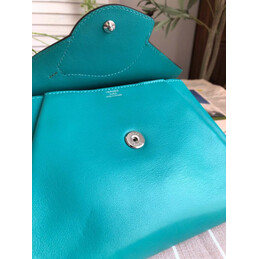 Replica Hermes Teal Lemon Charm Hermail Tutti Frutti Pouch