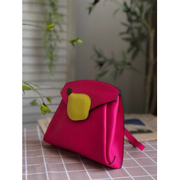Replica Hermes Fuchsia Lemon Charm Hermail Tutti Frutti Pouch