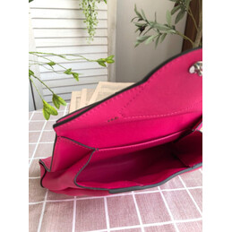 Replica Hermes Fuchsia Lemon Charm Hermail Tutti Frutti Pouch