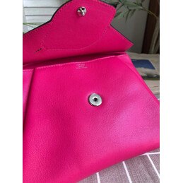 Replica Hermes Fuchsia Lemon Charm Hermail Tutti Frutti Pouch