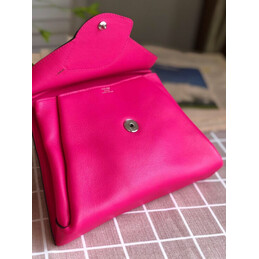 Replica Hermes Fuchsia Lemon Charm Hermail Tutti Frutti Pouch