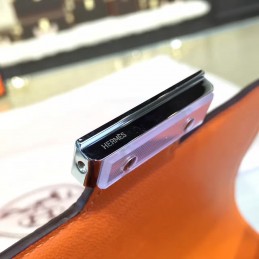 Replica Hermes Orange Constance 24 Palladium Hardware Bag
