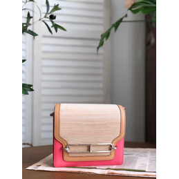 Replica Hermes Pink Beige Roulis 23 Bag