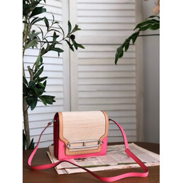 Replica Hermes Pink Beige Roulis 23 Bag