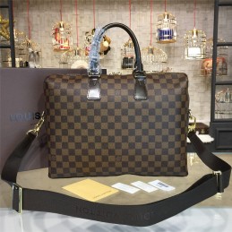 Replica Louis Vuitton Brown Damier Ebene Porte Documents Jour PM