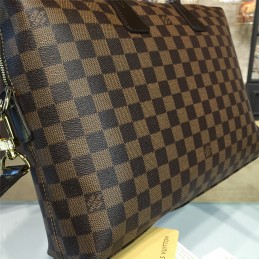Replica Louis Vuitton Brown Damier Ebene Porte Documents Jour PM
