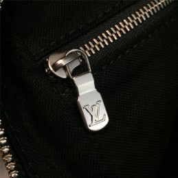 Replica Louis Vuitton Black Damier Graphite Blue Trim Porte Documents Voyage