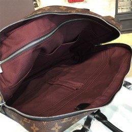 Replica Louis Vuitton Brown Monogram Blue Trim Porte Documents Voyage