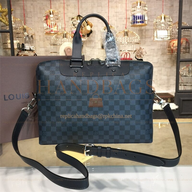 Replica Louis Vuitton Black Damier Graphite Porte Documents Jour PM
