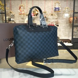 Replica Louis Vuitton Black Damier Graphite Porte Documents Jour PM