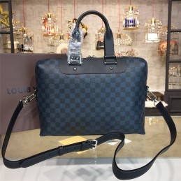 Replica Louis Vuitton Black Damier Graphite Porte Documents Jour PM