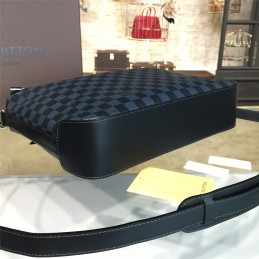 Replica Louis Vuitton Black Damier Graphite Greenwich 36