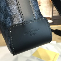 Replica Louis Vuitton Black Damier Graphite Greenwich 36