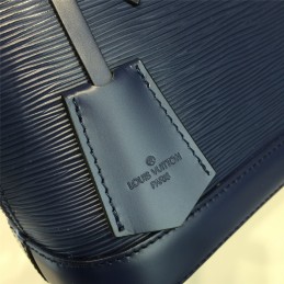 Replica Louis Vuitton Navy Blue Textured Alma BB