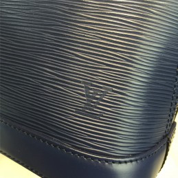 Replica Louis Vuitton Navy Blue Textured Alma BB