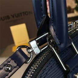 Replica Louis Vuitton Navy Blue Textured Alma BB