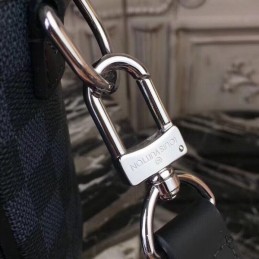 Replica Louis Vuitton Black Damier Graphite Porte Documents Business 40