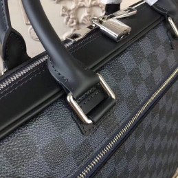 Replica Louis Vuitton Black Damier Graphite Porte Documents Business 40