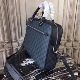 Replica Louis Vuitton Black Damier Graphite Porte Documents Business 40