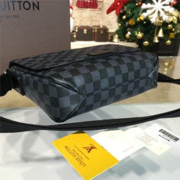 Replica Louis Vuitton Black Damier Graphite Front Flap District PM