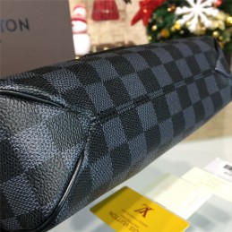 Replica Louis Vuitton Black Damier Graphite Front Flap District PM