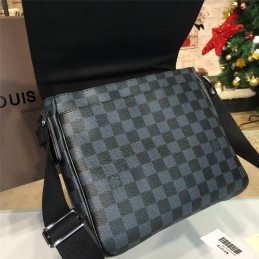 Replica Louis Vuitton Black Damier Graphite Front Flap District PM