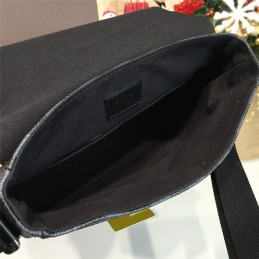 Replica Louis Vuitton Black Damier Graphite Front Flap District PM
