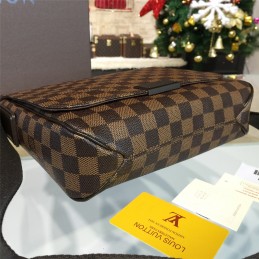 Replica Louis Vuitton Brown Damier Ebene Front Flap District PM