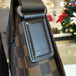 Replica Louis Vuitton Brown Damier Ebene Front Flap District PM