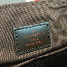 Replica Louis Vuitton Brown Damier Ebene Front Flap District PM