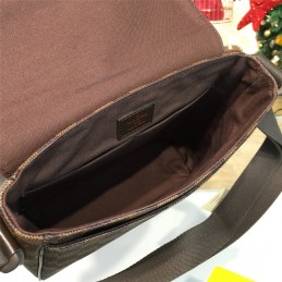 Replica Louis Vuitton Brown Damier Ebene Front Flap District PM