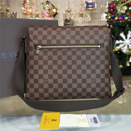 Replica Louis Vuitton Brown Damier Ebene District MM