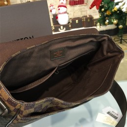 Replica Louis Vuitton Brown Damier Ebene District MM